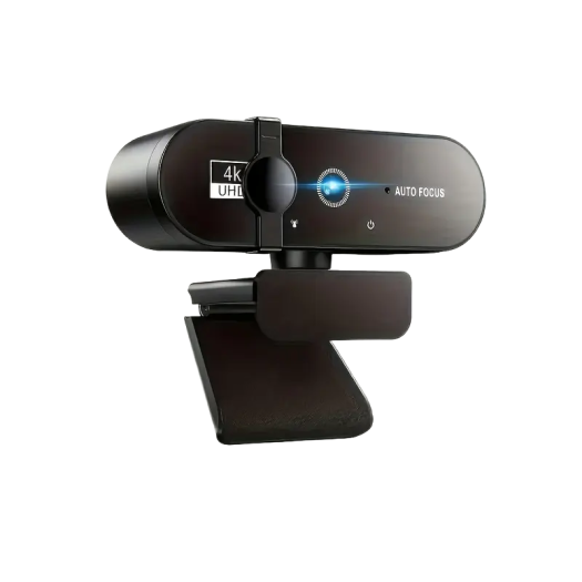 4K/2K Automatic Camera with Privacy Cover & Built-in Microphone, Auto 360° Rotating "W16"